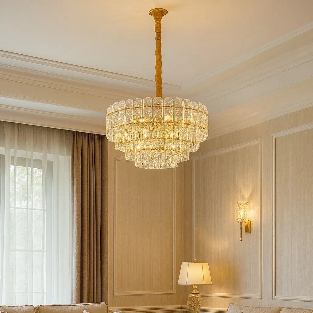 Lustră LED Elegantă O580 H320 mm, 11xE27, Ø 600 mm – Cod H98046-600