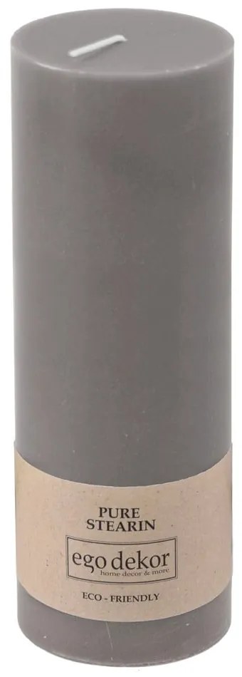 Lumânare Eco candles by Ego dekor Friendly, durată ardere 60 h, gri