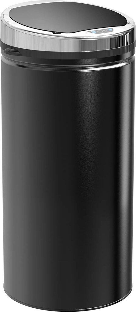 HOMCOM Coș de gunoi automat de 50L cu senzor infraroșu, din oțel și plastic, 30.5x30.5x81.5cm | Aosom Romania