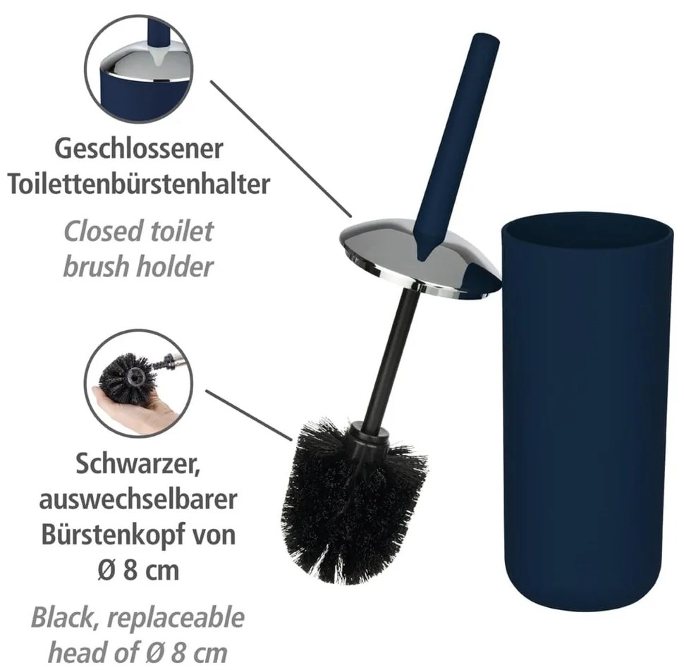 Perie WC Wenko Brasil, albastru închis