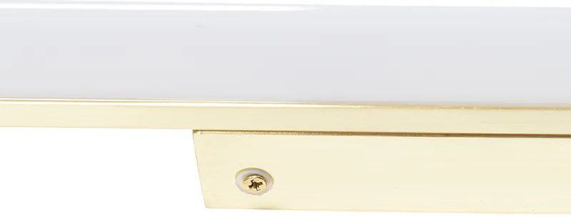 Aplică de perete pentru baie din alamă 92 cm cu LED IP44 - Cascada