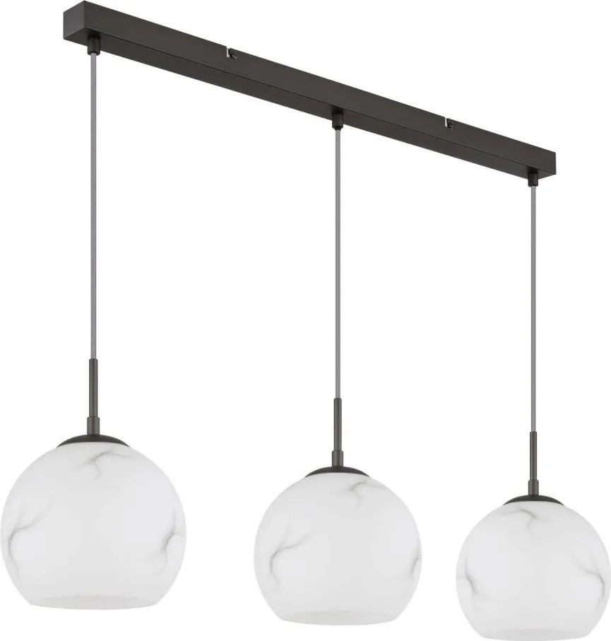 Globo 15999M-3H - Candelabru suspendat RAGUSA pe cablu, 3x E27/60W/230V