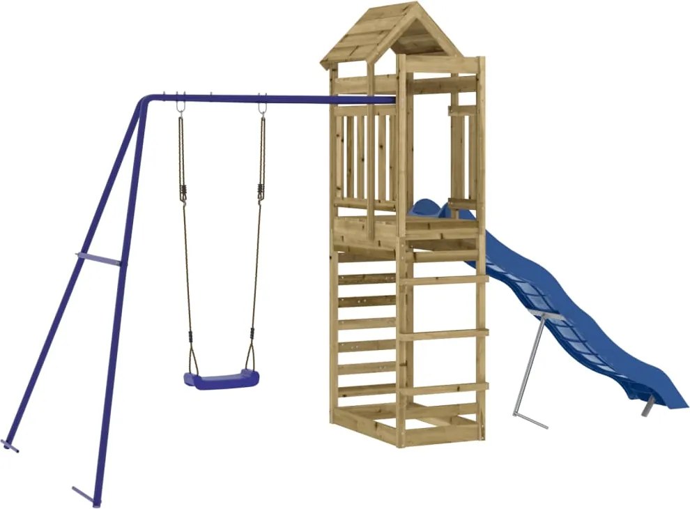 vidaXL Set de joacă pentru exterior, lemn de pin impregnat