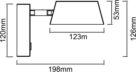 Lampă de perete LED TIMO, 6W/230V, 3000/4500/6500K, alamă - Open Design OR86539