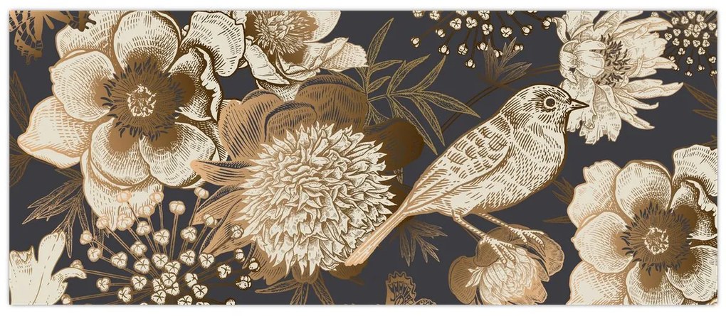 Tablou - Grădina de aur (120x50 cm)