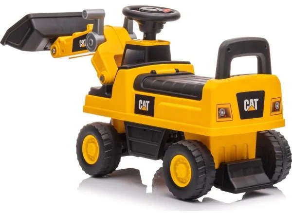 Încărcător frontal fără pedale pentru copii CAT galben/negru