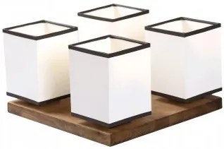 Plafoniera rustica 4 becuri E14 Bendis EL0040208 Erste