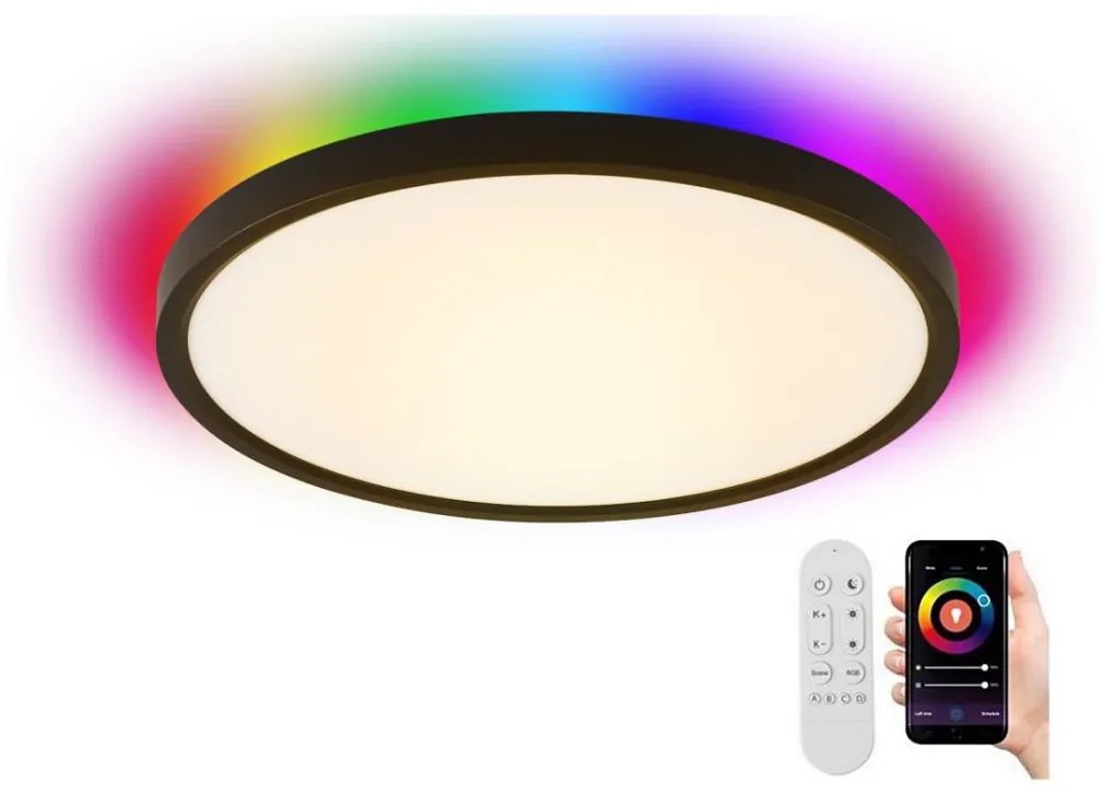 Plafonieră LED RGB dimabilă Immax NEO 07170-B60 TUDO 65W/230V Wi-Fi Tuya + telecomandă