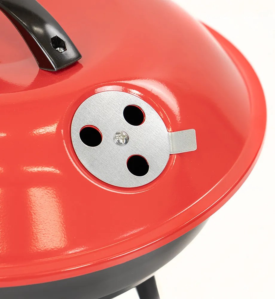 Grătar cu bilă de grădină cu cărbune