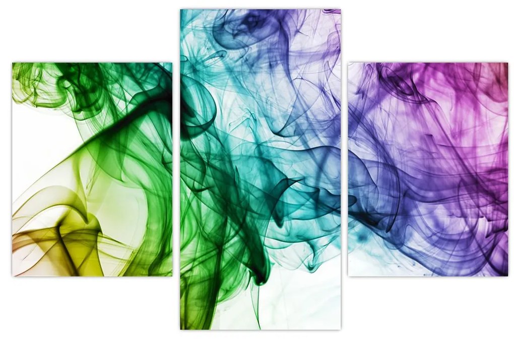 Tablou - fum colorat (90x60 cm)
