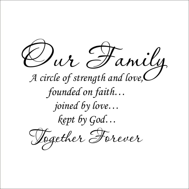 Sticker perete Our Family Together Forever