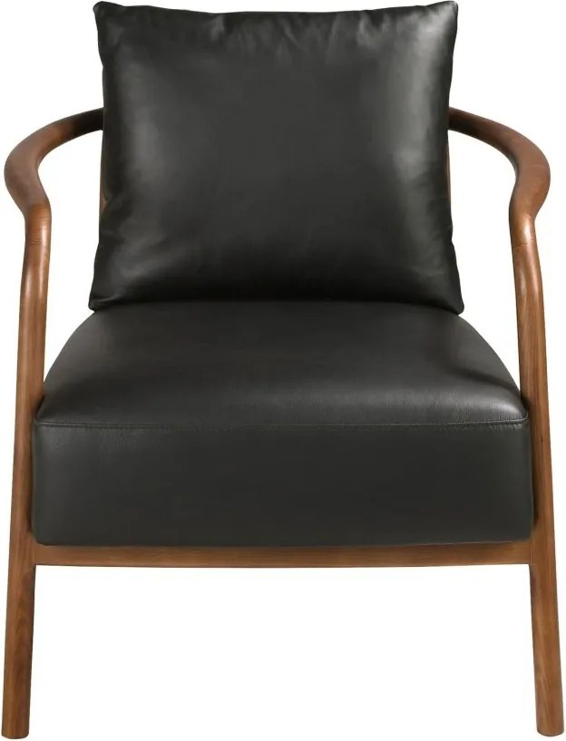 Fotoliu LUX design italian, Piele Naturala, Black