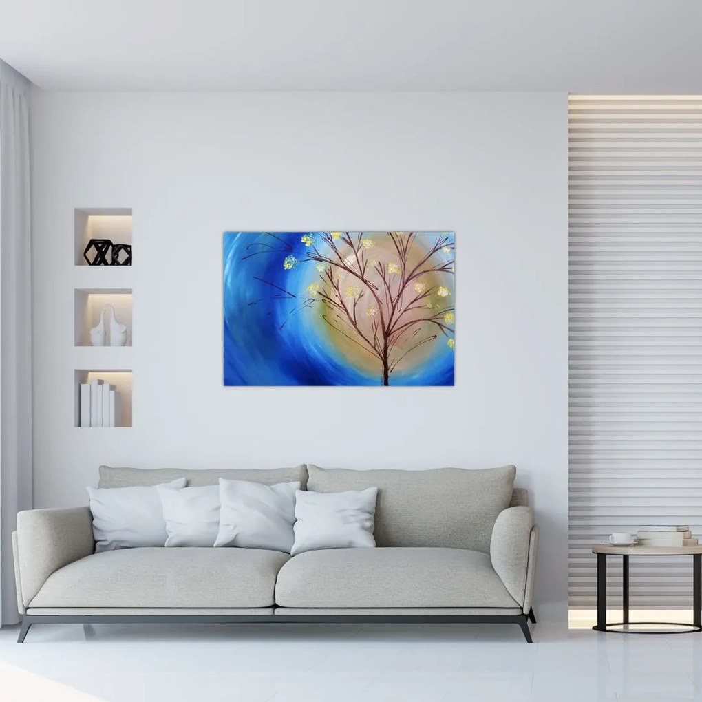 Tablou - Copac în fața soarelui (90x60 cm)