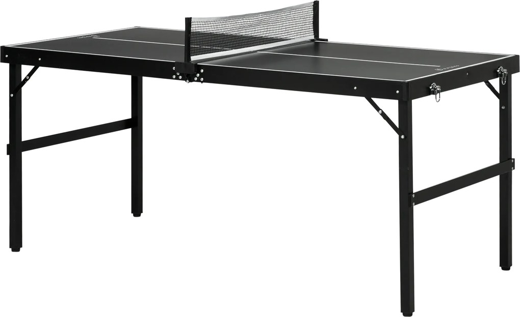 SPORTNOW Masă Pliabilă de Ping Pong cu Fileu și Mâner | Aosom Romania