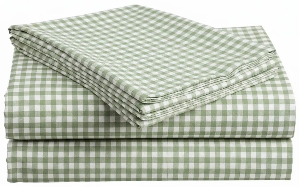 Cearsaf din bumbac pentru patut copii GRENTIS verde 110x160 cm