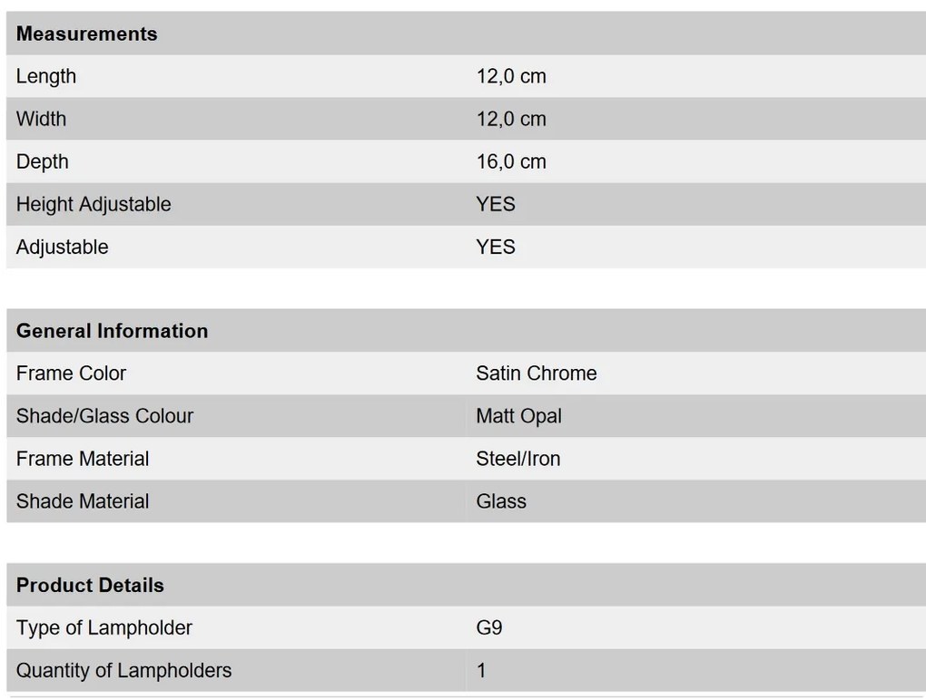 Aplica de perete cu 1 spot directionabil Max crom satin