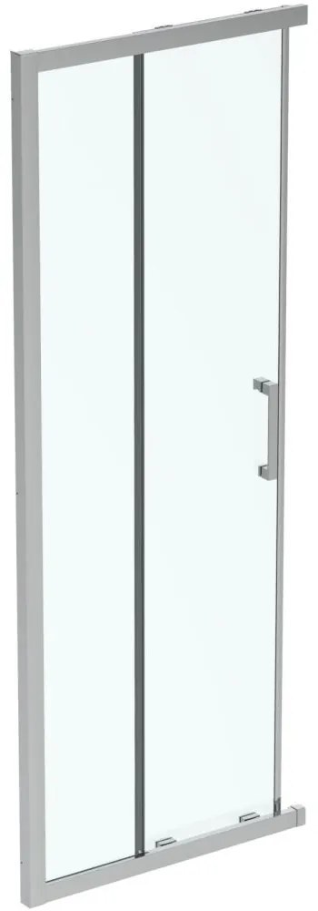 Usa dus glisanta cu segment fix 80 cm Ideal Standard Connect 2 profil crom lucios 800x1950 mm, Crom lucios