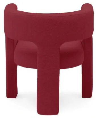 Fotoliu design catifea ALPAH B VELVET vișiniu