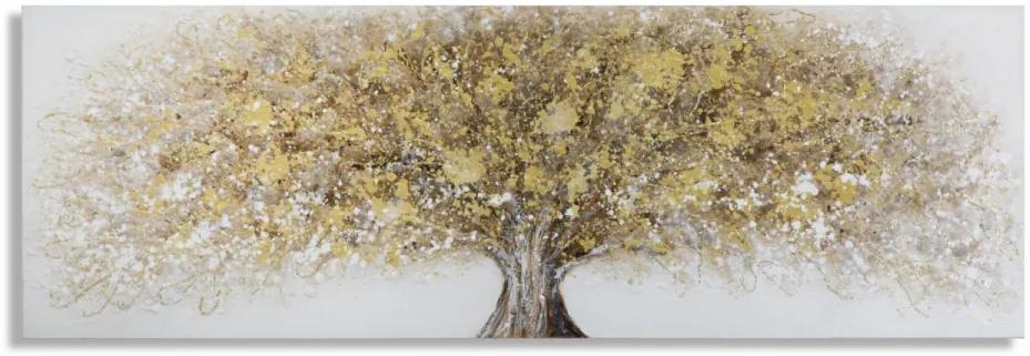 Tablou decorativ multicolor din lemn de Pin si panza, 180x3,8x60 cm, Super Tree-B Mauro Ferretti