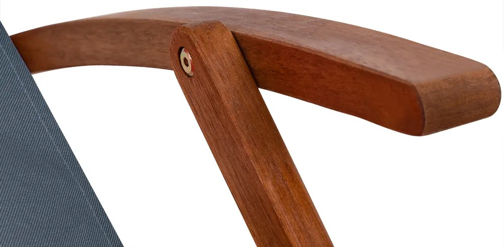 Șezlong de grădină SIENA, 65x87x102, antracit Jurhan