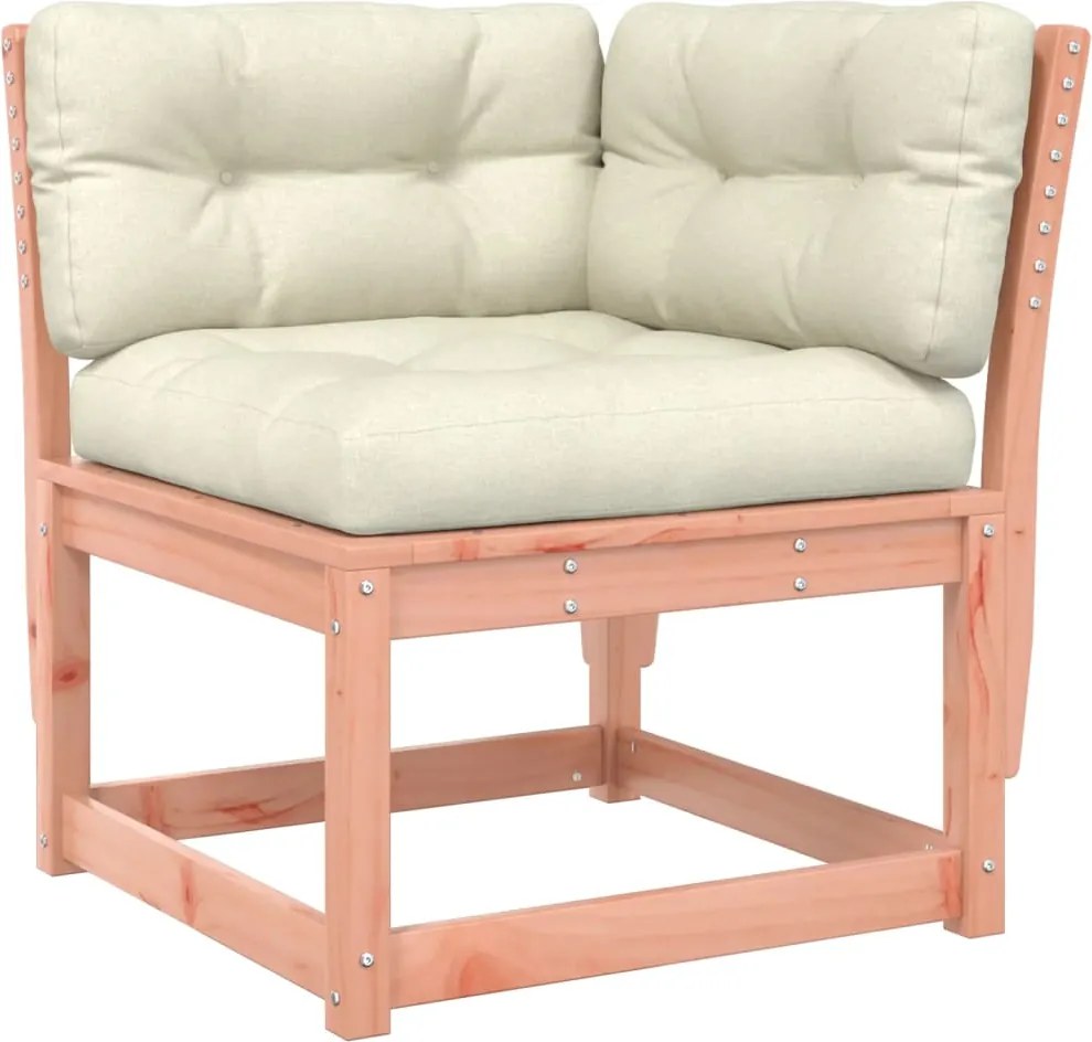 vidaXL Canapea colț de grădină cu perne 73x73x78cm lemn masiv douglas