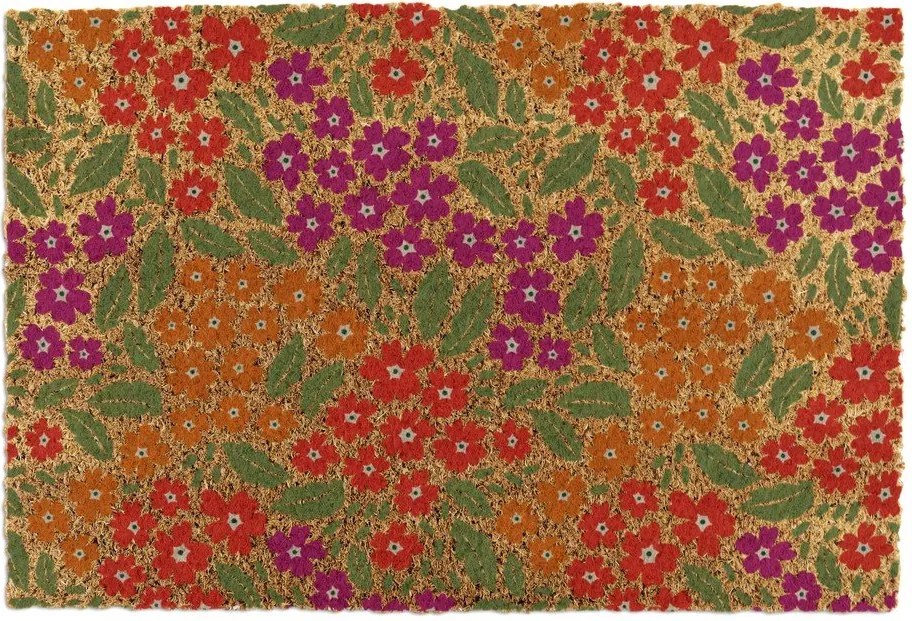 Covoraș de intrare din fibre de nucă de cocos 40x60 cm Floral – Artsy Doormats