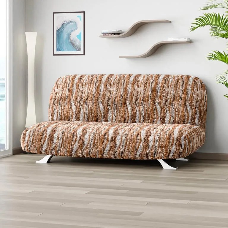 Huse bielastice OCEANO NOU cărămizii 2fotoliu cu manere de lemn (l. 80 -140 cm)