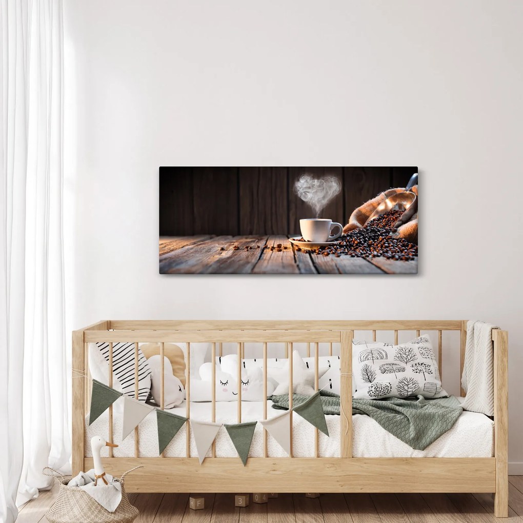 Tablou - Timp pentru cafea (120x50 cm)