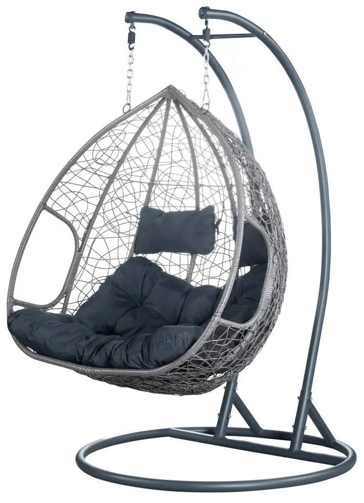 Fotoliu dublu suspendat Deber (gri) . 1116294