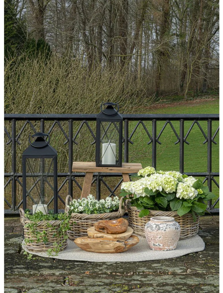 Coșuri Kuta, kubu rattan, naturale 3db