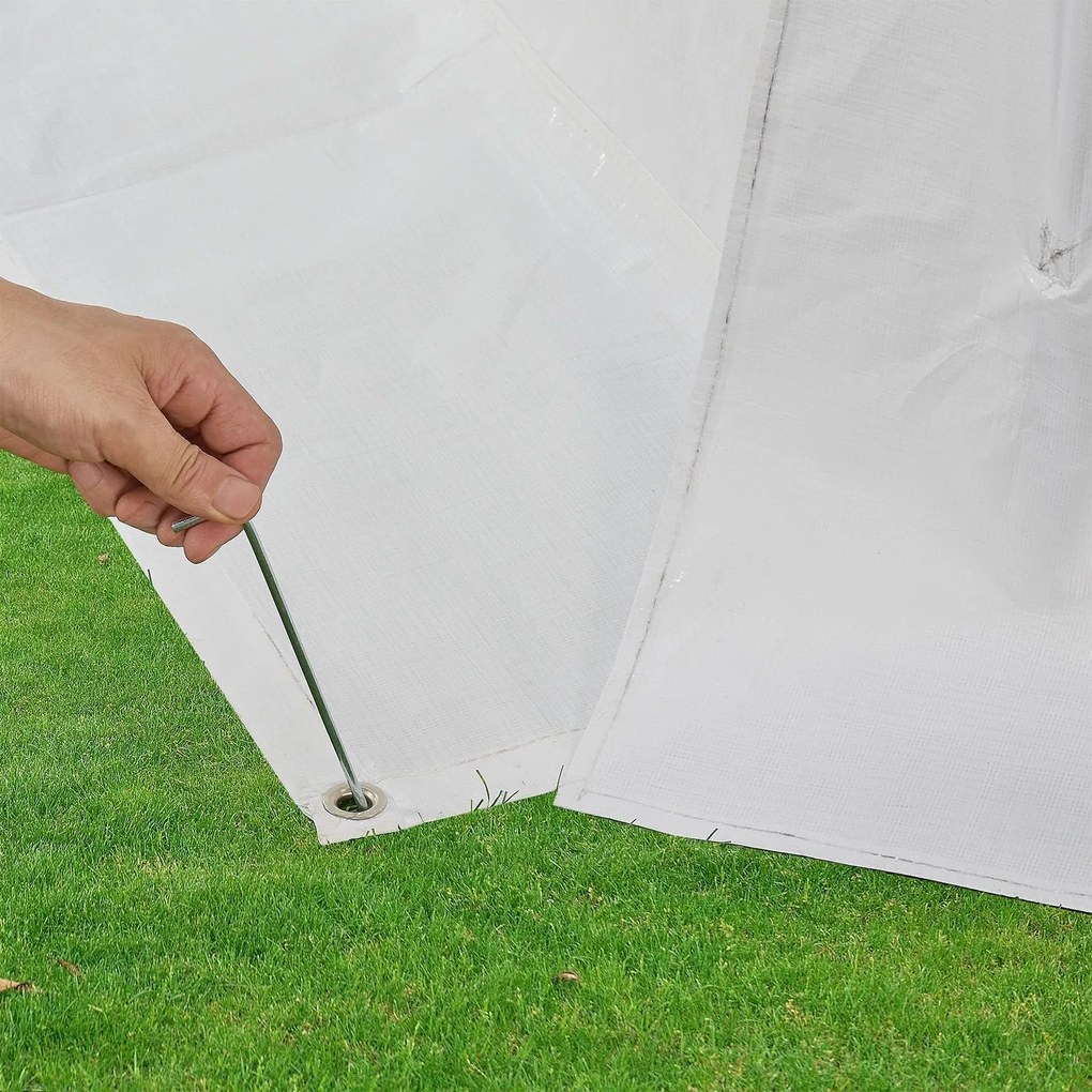 Cort petrecere Gala 4x6 m alb