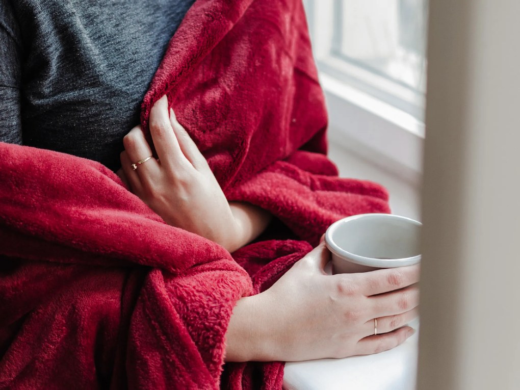 Patura microflanel 150x200 cm visiniu