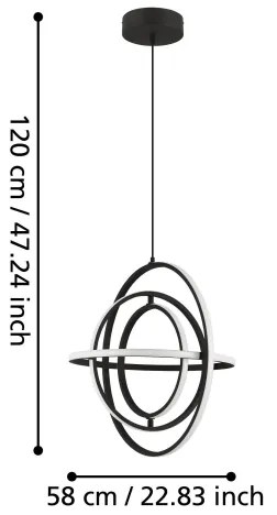 Lustră LED pe cablu RETORNIO LED/44W/230V Eglo 39893