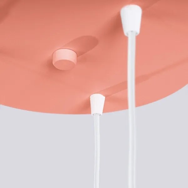 Lustră pe cablu Sollux SL.1755 HALO 3xG9/8W/230V d. 25 cm roz