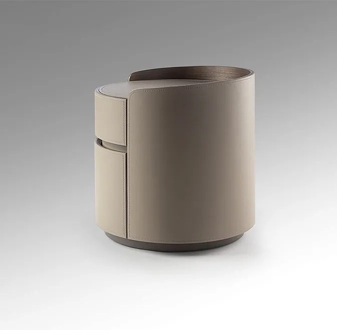 Noptiera rotunda cu 2 sertare Cirze