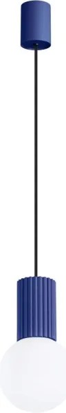 Lustră pe cablu Sollux SL.1739 HALO 1xG9/8W/230V d. 12 cm albastru
