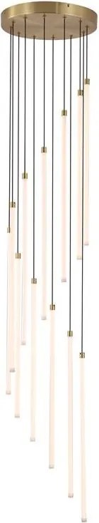 Lustra casa scarii cu 12 Tuburi LED CCT, telecomanda Flare