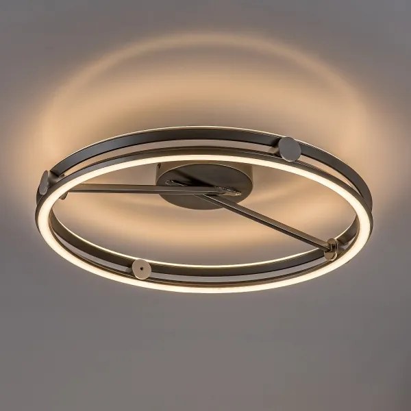 Rabalux 71277 - plafonieră LED dimabilă TRIXO 60W/230V 3000-6500K Ø 50 cm gri + telecomandă