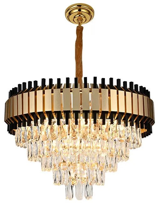 Candelabru Cristal, Elit's, AURIU-NEGRU
