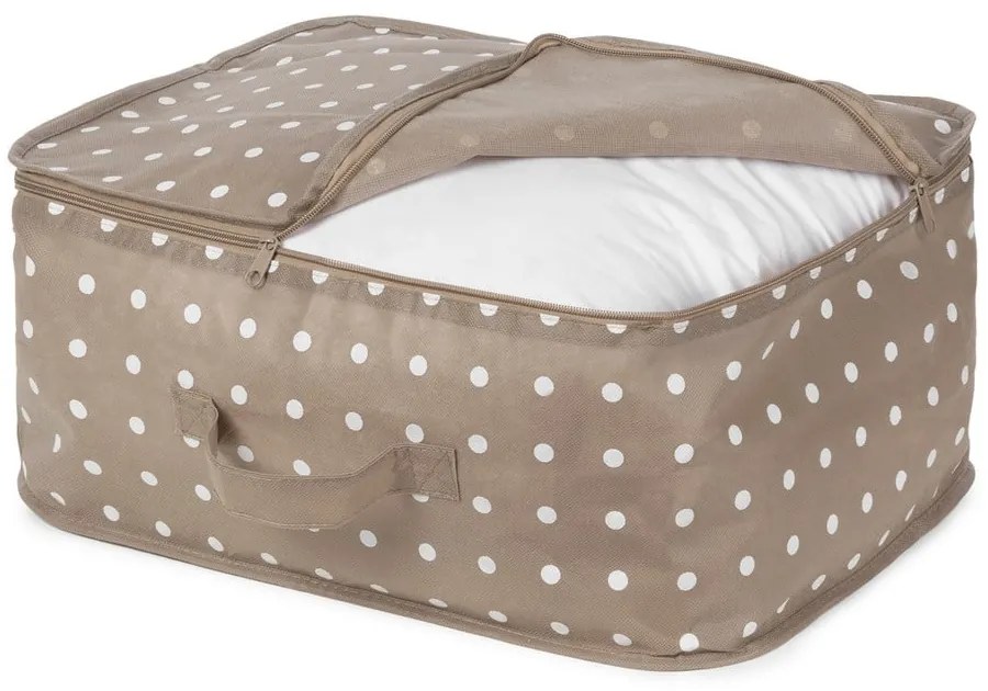 Husă mică pentru depozitare îmbrăcăminte Compactor Dots, bej