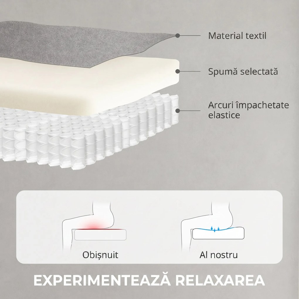 HOMCOM Fotoliu Reclinabil Electric pentru Living cu Suport pentru Picioare, Gri | Aosom Romania