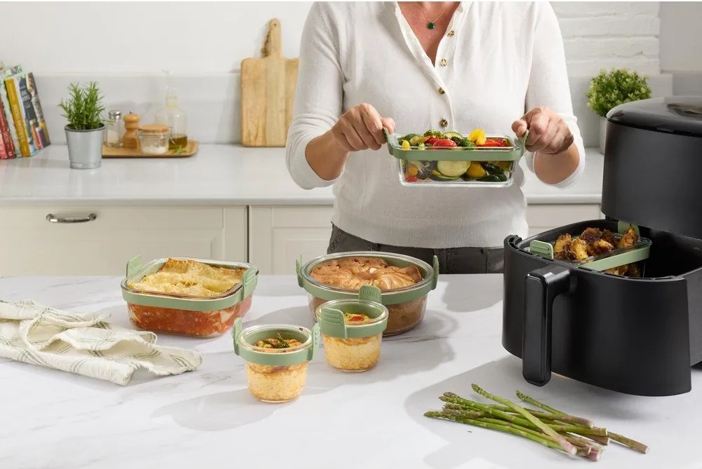 Formă de copt din sticlă 20,5x19,5 cm – Lékué