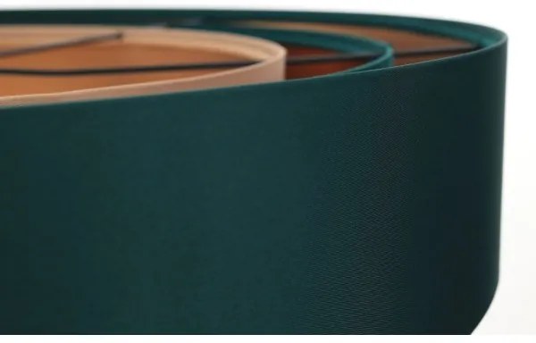 Lustr TRINITI 1xE27/60W/230V verde/cupru pe cablu