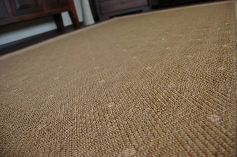 Covor sisal Floorlux 20077 coffee si mais