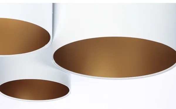 Plafonieră SPACE 3xE27/60W/230V alb/auriu