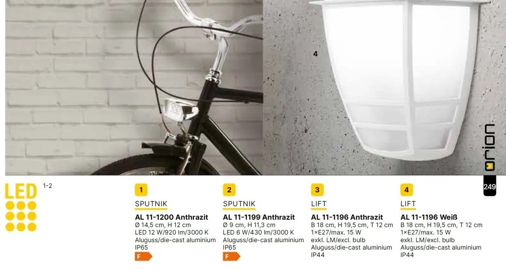 Spot LED aplicat de exterior IP65 SPUTNIK D-9cm