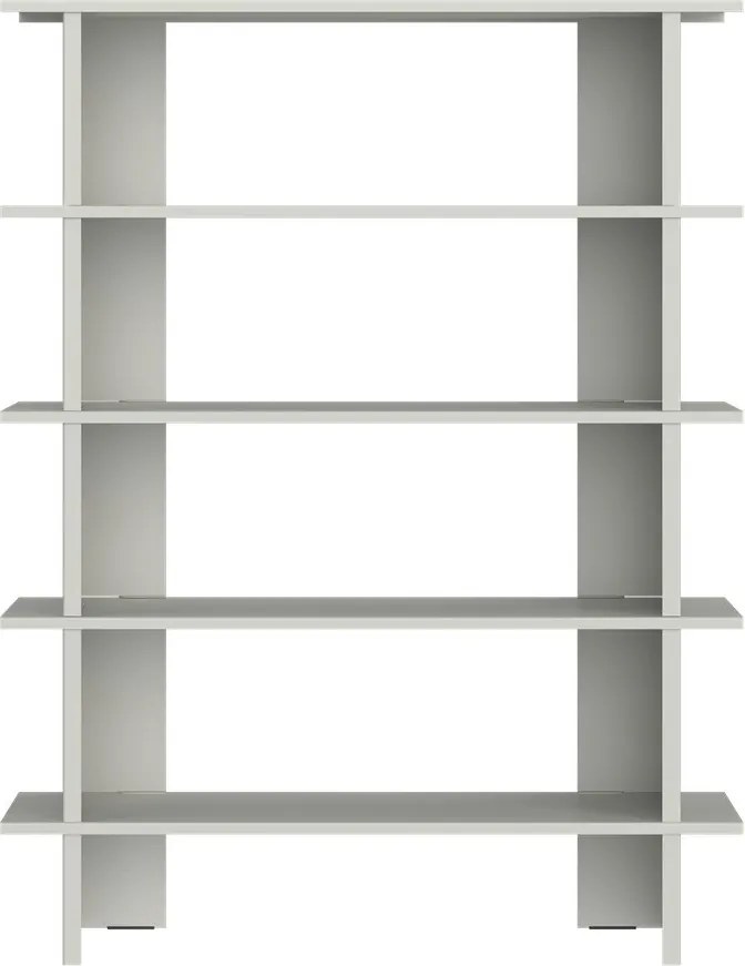 Bibliotecă gri deschis din metal 120x156x37 cm Hes – noo.ma