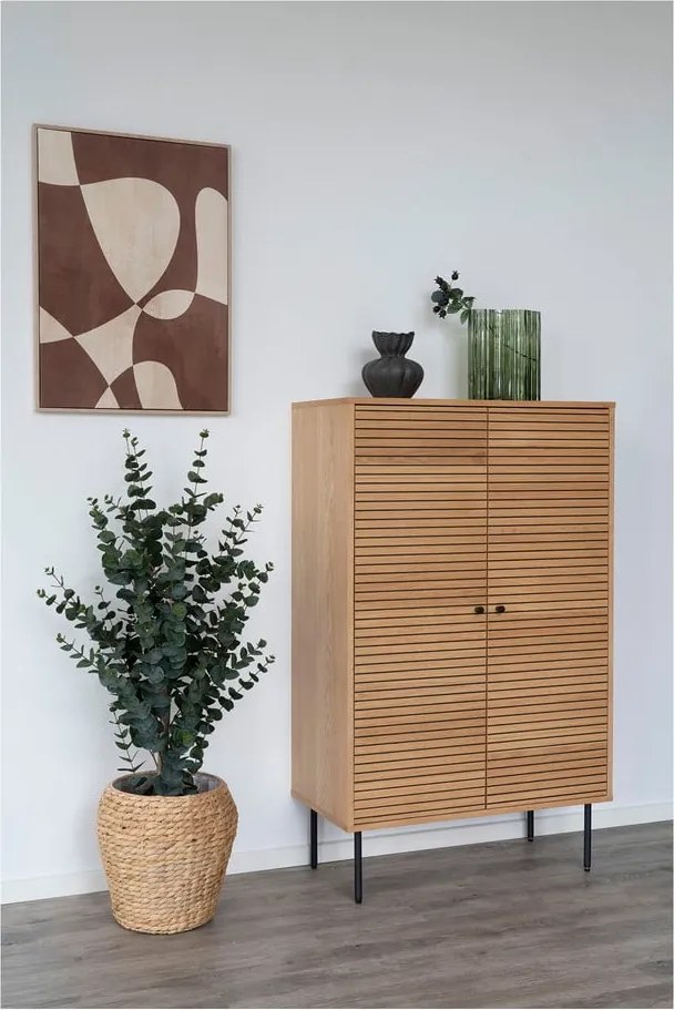 Vază verde din sticlă (înălțime 26,5 cm) – House Nordic