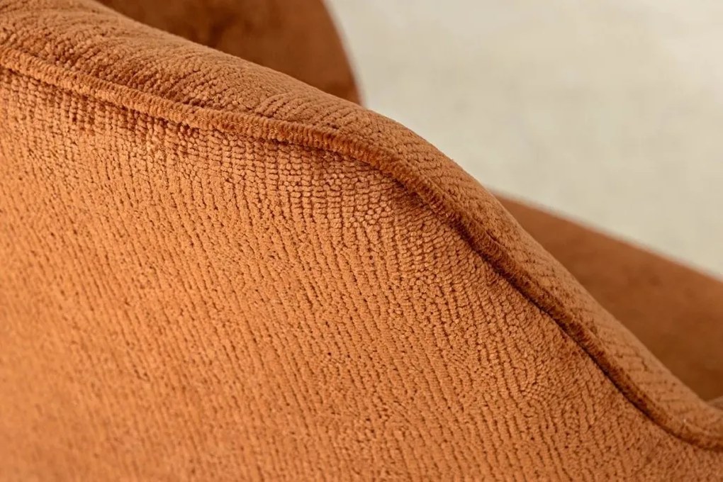 Set de 2 scaune pivotante, Metal Negru, Chenille Maro, AVIGNON A-46471 VC