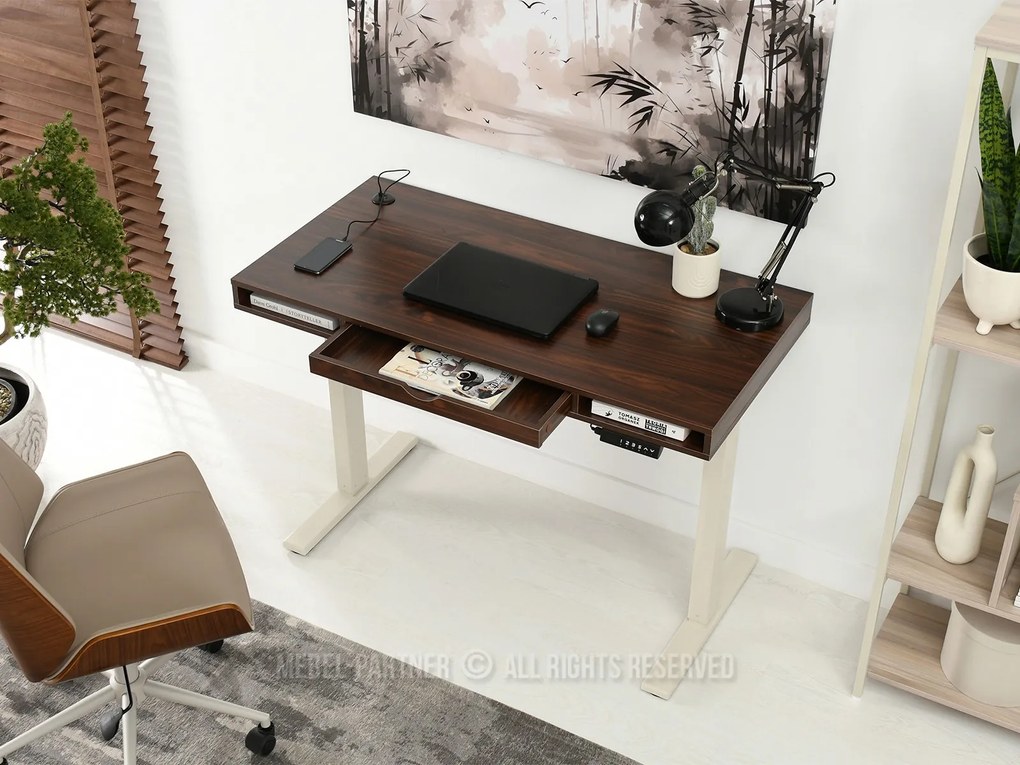 Masă PC Osto 120 (nuc + crem). 1109830